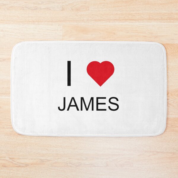 Item preview, I Love James - Heart designed and sold by brewprints.