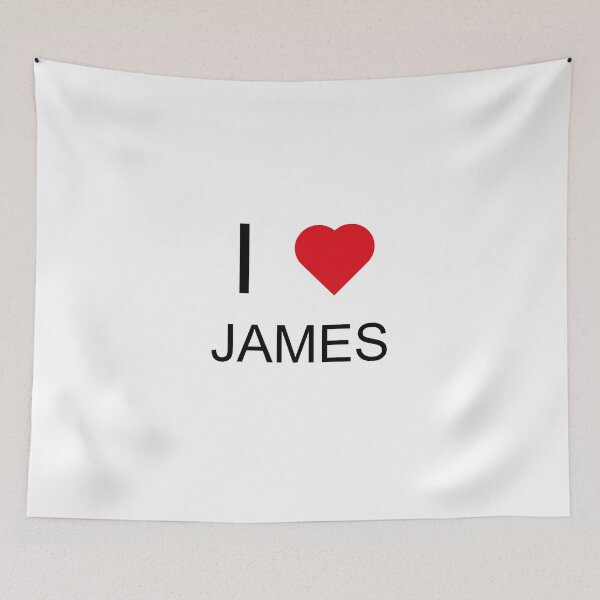 Item preview, I Love James - Heart designed and sold by brewprints.