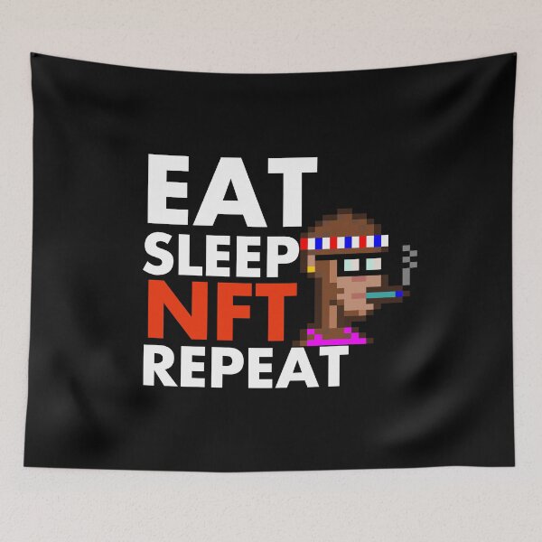 Item preview, Eat Sleep Collect NFT Crypto Monkey #43 designed and sold by patricklevar.