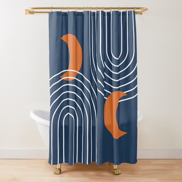 Yellow Shower Curtain Liner Blue Flowers Waterproof Fabric Bathroom Decor  Set with Hooks Bathtub Privacy Screen The Irises by Van Gogh 200Bx180Lcm :  : Home