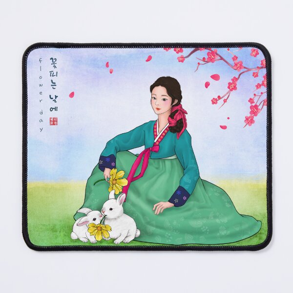 Item preview, Flower Day in Hanbok designed and sold by Anicue.