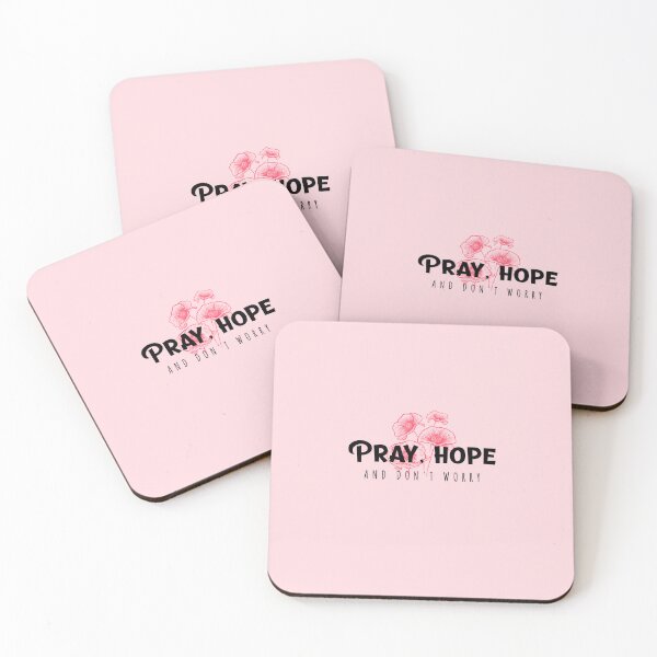 Item preview, Padre Pio Pray Hope and Don't Worry, Comfort from Padre Pio, Rose Pink Background designed and sold by IceCreamMuseum.