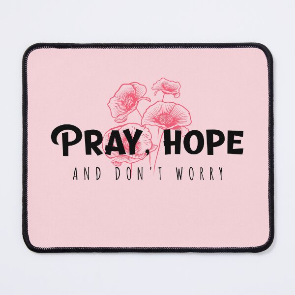 Item preview, Padre Pio Pray Hope and Don't Worry, Comfort from Padre Pio, Rose Pink Background designed and sold by IceCreamMuseum.