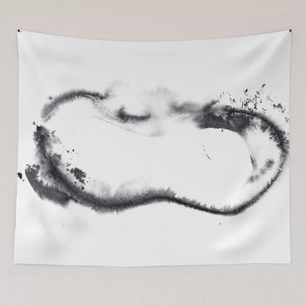 Item preview, ink explorations (222) - abstract black india ink painting designed and sold by expl-rations.