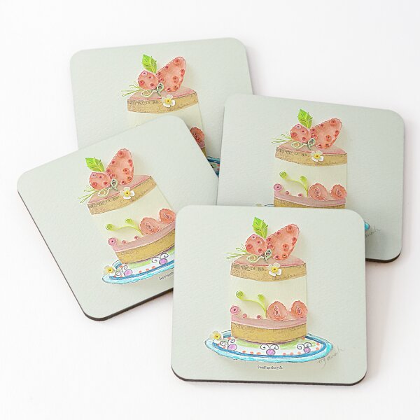 Item preview, Printed Paper Quilling Art by Hyunah Yi/Stawberry cake card/Birthday Gift/ designed and sold by Sweetpaperdesignsol Hyunah Yi.
