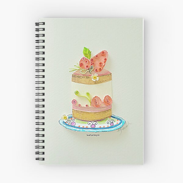Item preview, Printed Paper Quilling Art by Hyunah Yi/Stawberry cake card/Birthday Gift/ designed and sold by Sweetpaperdesignsol Hyunah Yi.