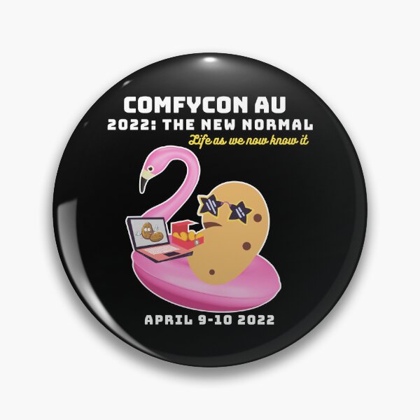 Item preview, ComfyCon AU April 2022 Chicken Nuggets (Dark) designed and sold by ComfyConAU.
