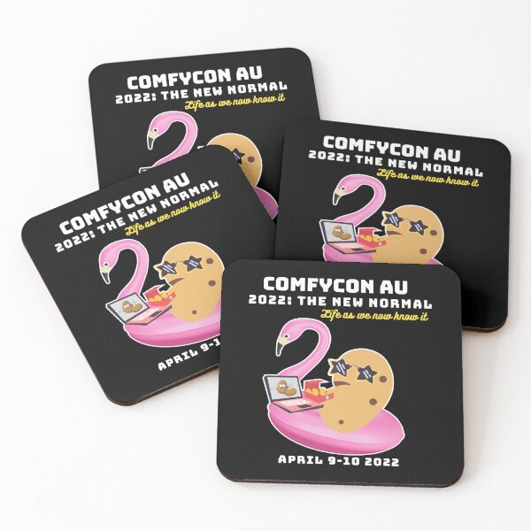 Item preview, ComfyCon AU April 2022 Chicken Nuggets (Dark) designed and sold by ComfyConAU.