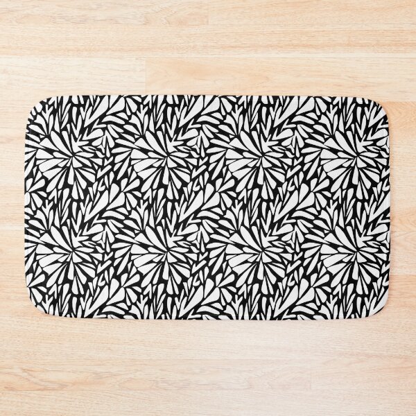 Item preview, Abstract black and white modern pattern  designed and sold by fuzzyfox.