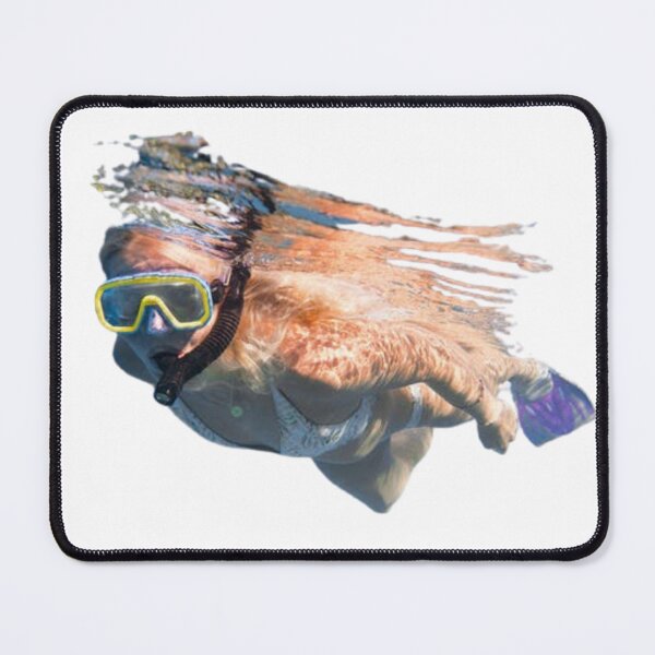 Item preview, Female Snorkeler Wearing A Bikini Swimming Towards You designed and sold by Javamba.