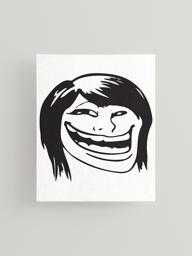 Troll Face Recessed Framed Print