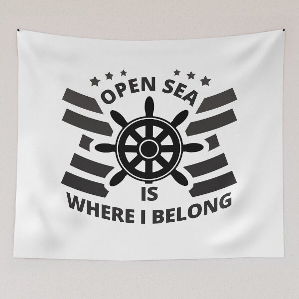 Item preview, Open Sea is Where I Belong - Seafarer designed and sold by Tatzki-Design.