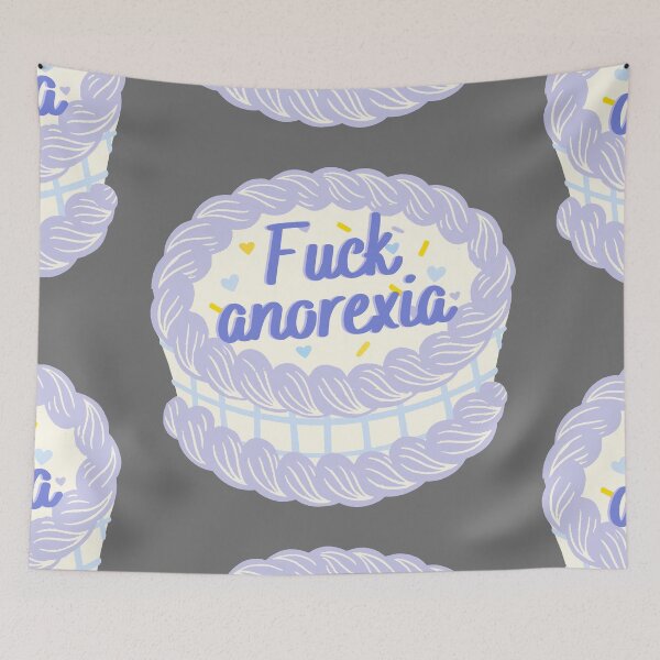 Item preview, Fuck Anorexia Cake designed and sold by ThoughtJumble.