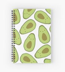 Avocado Pattern Spiral Notebook