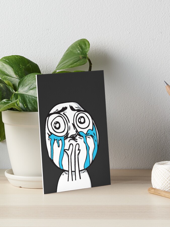 Sad Face Meme Art Board Prints for Sale