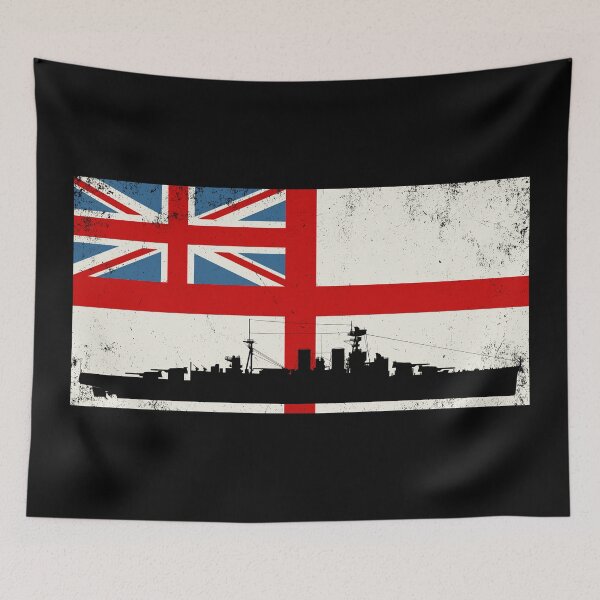 Item preview, HMS HOOD British Navy flag designed and sold by NicGrayGraphic.