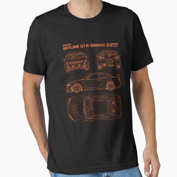 Item preview, Blueprint - Nissan Skyline GT-R (R34) Z-Tune (Black) designed and sold by m-arts.