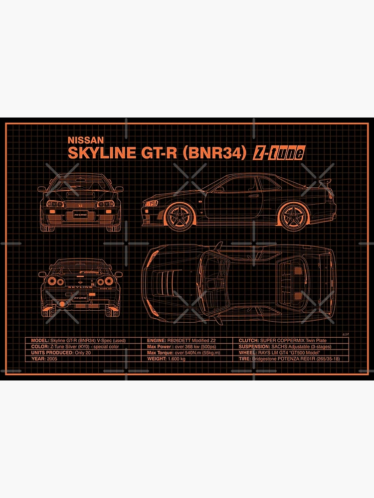 Blueprint - Nissan Skyline GT-R (R34) Z-Tune (Black)