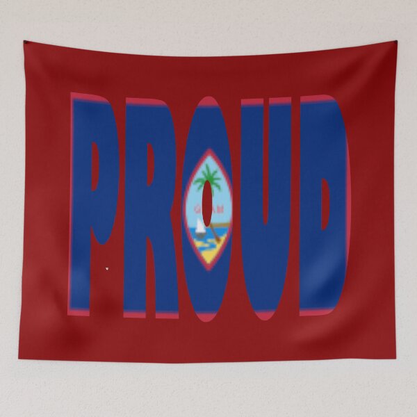 Item preview, Guam Flag Spelling PROUD - Hagåtña - Guamanian designed and sold by Quotes-I-Wear.