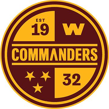 Washington Commanders, Football Team Concept' Sticker for Sale by LogoHaven