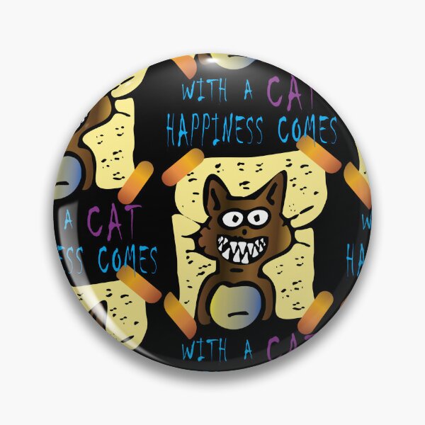 Item preview, happiness comes with a cat  designed and sold by XXgooddeedXX.