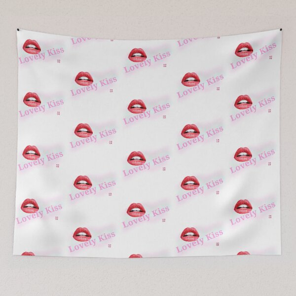 Item preview, Lovely kiss lettering and mark designed and sold by Johnallthings.