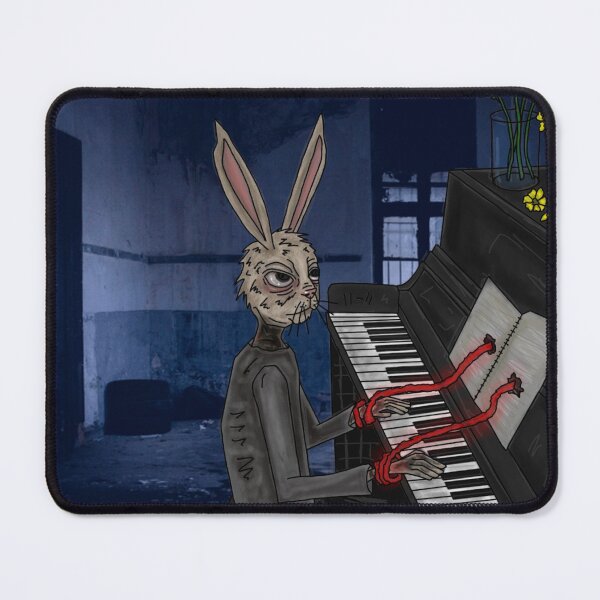 Item preview, Piano Playing Rabbit designed and sold by AkitchenSink2Me.