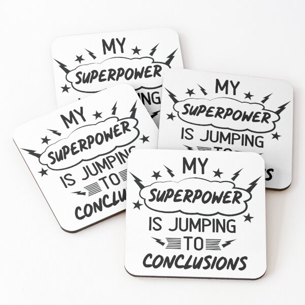 Item preview, My Superpower is Jumping to Conclusion designed and sold by SportDIXIT.