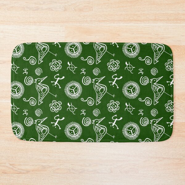 Item preview, Taino Pattern Forest Green designed and sold by Art-y-Son.