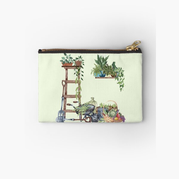 Item preview, Cottage Garden Greenhouse - Potted Plants Watercolor Art designed and sold by SeasonsChange-.