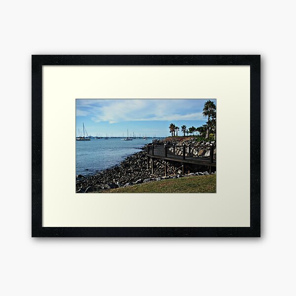 Airlie Beach Boardwalk Framed Art Print