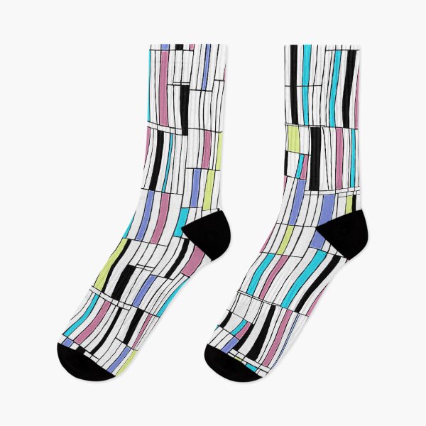 Item preview,  Mid Century Modern Pattern, Colorful Abstract bookshelf, white designed and sold by Nostrathomas66.