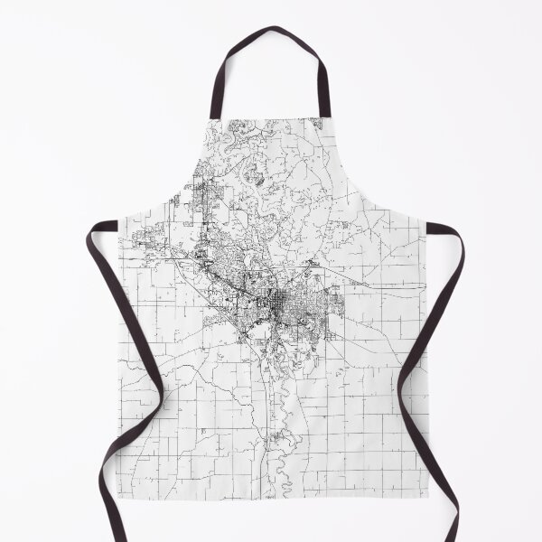 Item preview, Iowa City White Map designed and sold by multiplicitymap.