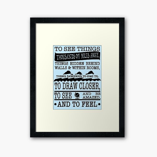 Walter Mitty Life Magazine Motto Framed Art Print By Alanpun Redbubble