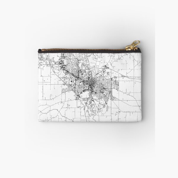 Item preview, Iowa City White Map designed and sold by multiplicitymap.