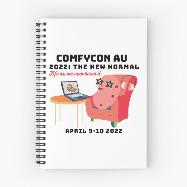 Item preview, ComfyCon AU April 2022 Couch Potato (Bright) designed and sold by ComfyConAU.