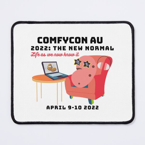 Item preview, ComfyCon AU April 2022 Couch Potato (Bright) designed and sold by ComfyConAU.