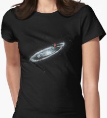 You Are Here - Milky way Women's Fitted T-Shirt