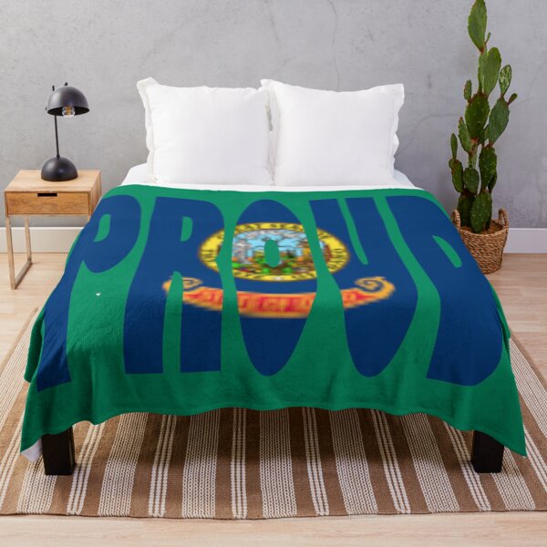 Item preview, Idaho Flag in the words Proud - Boise Idaho - Idahoan designed and sold by Quotes-I-Wear.