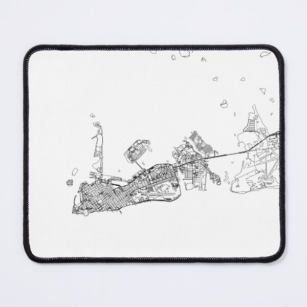 Item preview, Key West White Map designed and sold by multiplicitymap.