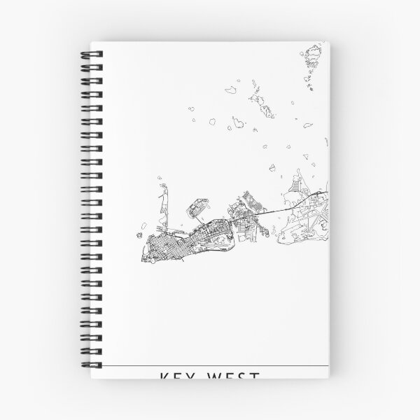 Item preview, Key West White Map designed and sold by multiplicitymap.