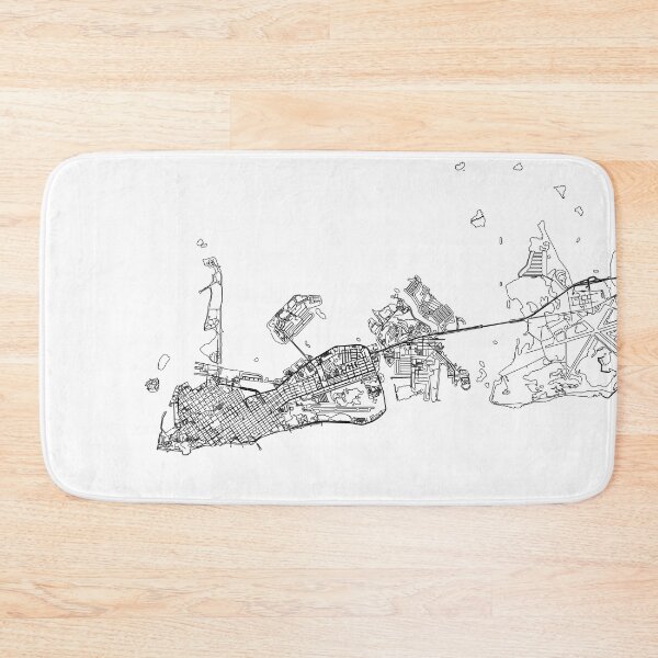 Item preview, Key West White Map designed and sold by multiplicitymap.