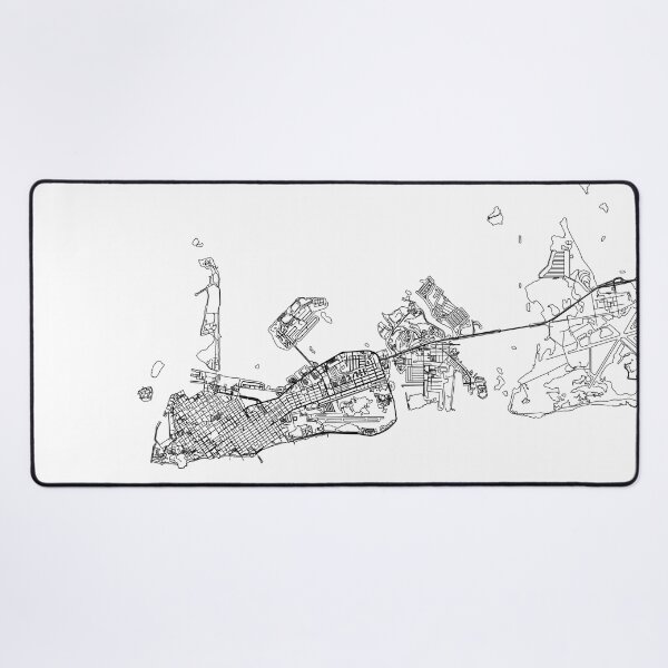 Item preview, Key West White Map designed and sold by multiplicitymap.