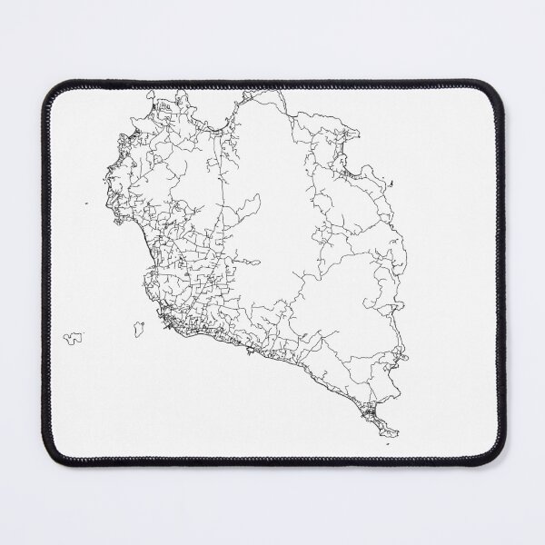 Item preview, Ko Pha Ngan White Map designed and sold by multiplicitymap.