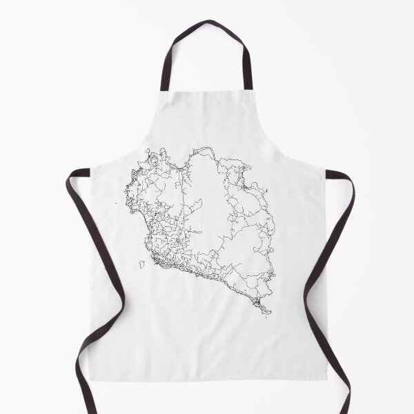 Item preview, Ko Pha Ngan White Map designed and sold by multiplicitymap.