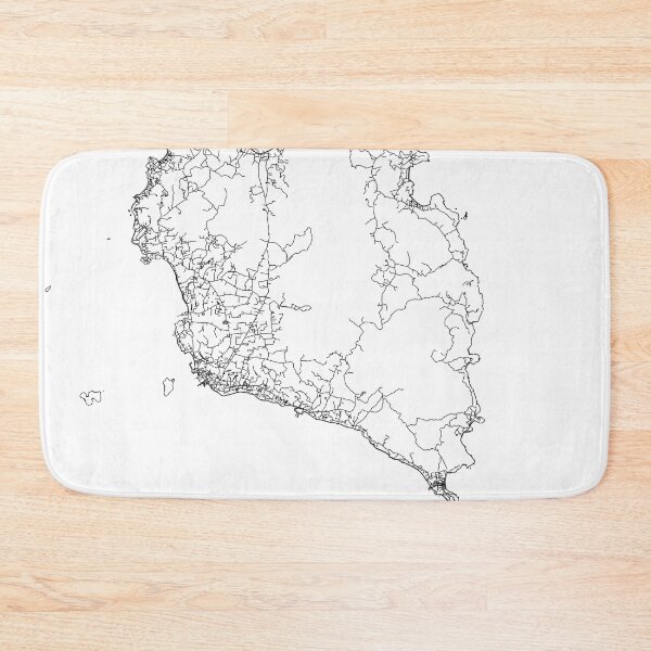 Item preview, Ko Pha Ngan White Map designed and sold by multiplicitymap.