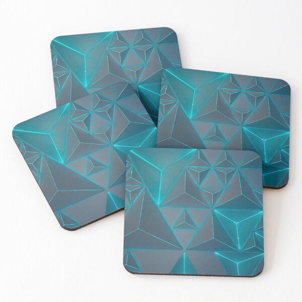 Item preview, Geometric Triangles Blue Light  designed and sold by clothstudios.
