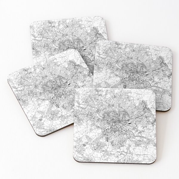 Item preview, Leeds White Map designed and sold by multiplicitymap.