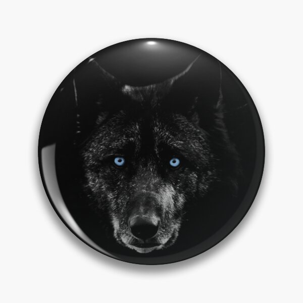 Item preview, Black Wolf with Blue Eyes designed and sold by OutofFocusShop.