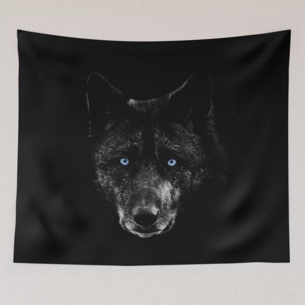 Item preview, Black Wolf with Blue Eyes designed and sold by OutofFocusShop.